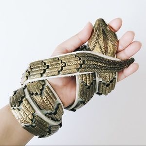 Rare vintage heavy metal articulated snake belt